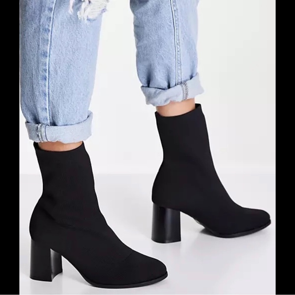 Glamorous Wide Fit Heeled Ankle Boots